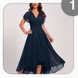 NWT Fyges navy midi dress